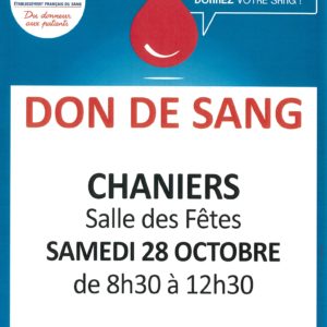 Don du sang @ Salle des fêtes | Chaniers | Nouvelle-Aquitaine | France