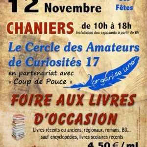 Foire aux livres d'occasion @ Salle des fêtes | Chaniers | Nouvelle-Aquitaine | France