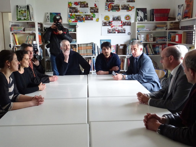 Visite du Ministre de l'Education nationale à Chaniers (17)