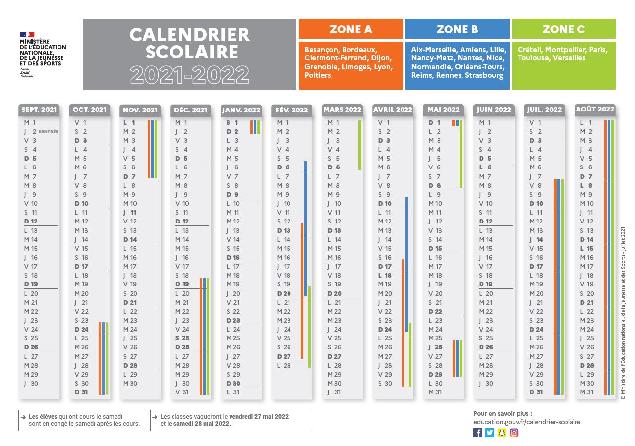 Calendrier Ecole De Velo 2023 Calendrier Scolaire - Chaniers (17)