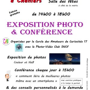 Expo Photos et conférence "comment faire de meilleures photos même avec un smartphone" ? @ Salle des fêtes