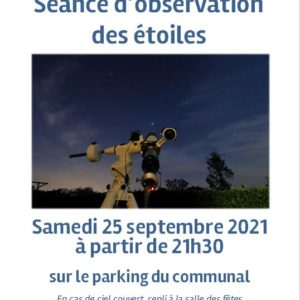 Séance d'observation des étoiles @ le communal