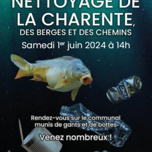 Nettoyage de la Charente, des berges et des chemins @ Le communal